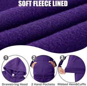 Sweat à capuche unisexe en polaire tricotée de qualité supérieure, fermeture éclair intégrale, séchage rapide, tissu doux, chaud, décontracté, pour l'hiver, vente en gros, OEM/ODM, Bangladesh - Product Image 5