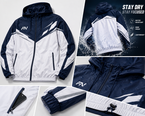 High Quality <b>Men</b> Hooded Windproof Windbreaker <b>Jacket</b> 100% Polyester Adult Outdoor Casual Comfortable Hot Selling Cheap Price - Product Image 5