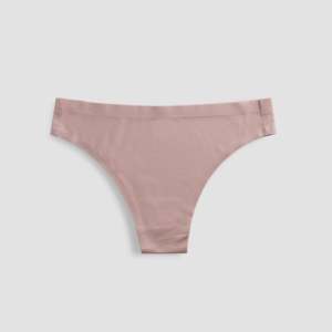 Culottes romantiques roses ajustées et sans coutures en Spandex/Nylon de haute qualité, taille basse, à sequins, ajourées, fines et sexy, sous-vêtements ODM OBM - Product Image 3