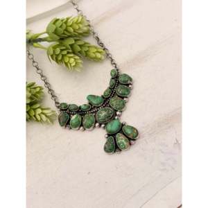 Collier en argent sterling et turquoise dorée Sonoran de Patrick Yazzie pour les occasions de cadeaux - Product Image 4
