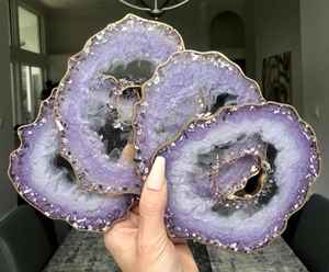 Résine Coaster Set Belle Résine Tasse Tapis Vaisselle Décoration Modèle Motif Prix de gros - Product Image 5