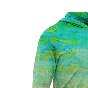 Sudadera con Capucha de Manga Larga para Hombre, Color Degradado, Secado Rápido, UPF 50, para Pesca y Actividades al Aire Libre, Estampada, de Poliéster - Product Image 4