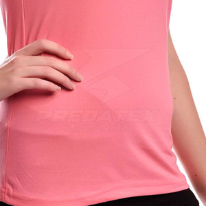 Camiseta de algodón ligera ajustada para mujer Ropa de verano elegante para adultos Transpirable y 100% algodón - Product Image 4