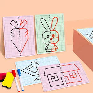 30 Dibujos de Cuadrículas Simétricas para Niños, Tarjetas Cognitivas para Mejorar la Percepción Visual y la Conciencia Espacial - Product Image 2
