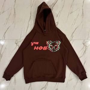 Ensemble deux pièces décontracté pour femmes d'hiver, imprimé animal, imprimé bouffant, 100% coton tricoté, à capuche, anti-boulochage, respirant, séchage rapide - Product Image 3