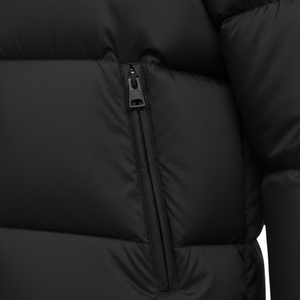Veste d'hiver matelassée noire pour homme, veste à bulles isolée, col montant, chaude, légère, décontractée, vêtements d'extérieur - Product Image 5