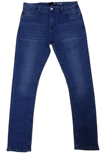 Jean en denim tendance pour homme, écologique, anti-boulochage, respirant, lavé, en coton et élasthanne, OEM - Product Image 4