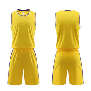 Ensemble d'uniformes de basket-ball d'équipe pour adultes Vêtements d'entraînement de sports d'hiver avec maillot respirant Uniforme de basket-ball de grande taille - Product Image 1