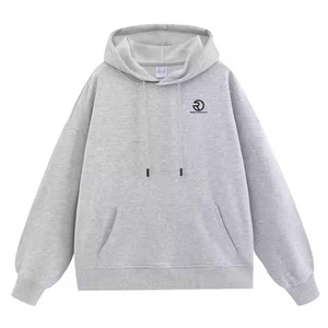 Plain Drop Shoulder Pullover Hoodie Hombres 300gsm Alta calidad French Terry Drop Shoulder Sin cuerdas Sudadera con capucha cómoda de gran tamaño - Product Image 1