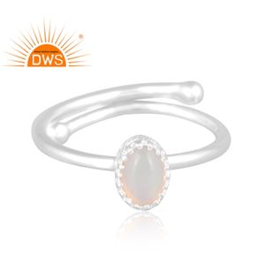Best Selling Fine Sterling <b>Silver</b> Natural Ethiopian <b>Opal</b> Gemstone Stackable <b>Ring</b> Custom Jewelry Manufacturer - Product Image 2