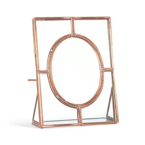 Cadre Photo mural en métal et verre avec crochet en cuir, forme rectangulaire, cadre Photo de mariage de qualité supérieure - Product Image 4