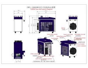 Saldatrice ระบบ HW980อัตโนมัติแบบพกพา4 in One aggiornata 1000W 1500W 2000W 3000W ต่อโลหะ - Product Image 5