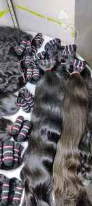 Extensions de cheveux indiens bruts Remy, tissage double machine, styles ondulés naturels et ondulations profondes lâches, cheveux non traités - Product Image 5