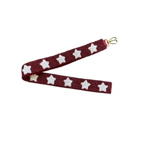 สายกระเป๋าลูกปัดแบบทันสมัยสายคล้องไหล่ปักลายเมล็ดพันธุ์ลูกปัดสำหรับใช้ในชีวิตประจำวันดีไซน์แบบม้วน - Product Image 1