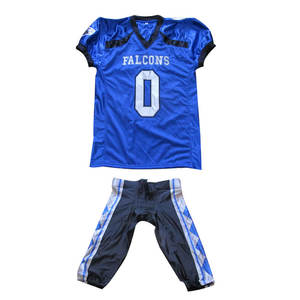 Diseño personalizado de cuatro vías de malla elástica Spandex transpirable de manga corta talla grande Jersey pantalón uniformes de fútbol americano-¡Compre ahora! - Product Image 1
