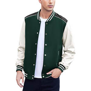 <b>Men's</b> College Team Letterman Varsity <b>Jacket</b> with Custom Chenille Patches Customizable Hooded Baseball <b>Jacket</b> - Product Image 1