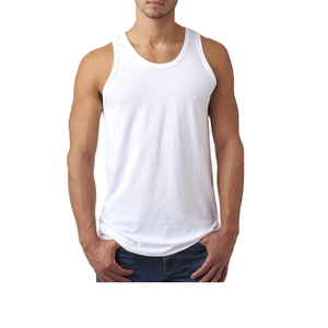 Vente en gros Gilet solide 100% coton côtelé sans manches pour hommes Débardeur de fitness pour hommes Chemise de gym d'entraînement Impression numérique de BD - Product Image 5