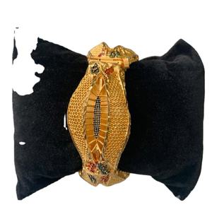 Bracelet de bonne qualité, boucles d'oreilles faites à la main, plaqué or micro pour femmes africaines européennes, vêtements de fête - Product Image 1