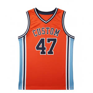 Camiseta de Baloncesto Unisex Transpirable de Malla, Personalizada con Nombre y Número del Equipo, Pantalones Cortos Deportivos de Alto Rendimiento 100% Algodón para Liga - Product Image 1