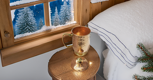 Mules élégantes en cuivre massif de Moscou Mules Ses Hers Chope à bière avec poignée Couvercle Sublimation Eau Vin & Tasses à café Cadeau Tasses à café - Product Image 3