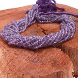 Venta caliente hermosas cuentas de amatista de Brasil naturales 4mm-4,5mm cuentas de amatista púrpura hebra de cuentas de amatista de alta calidad para joyería - Product Image 3