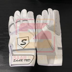 Gants de frappeur de baseball et de softball unisexes de haute qualité en cuir d'origine pour droitiers pour le sport. - Product Image 2