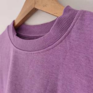 Sweat-shirt unisexe en molleton de coton 100% de qualité supérieure de couleur unie pour homme et femme pour l'hiver - Product Image 3