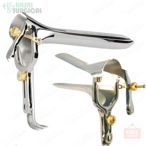 Espéculo vaginal aislado Graves de acero inoxidable con revestimiento de color azul y espéculo vaginal de la mejor calidad superior multicolor - Product Image 3