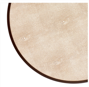 Lacquer Ecru Placemats With Brown Trim, Decoration For Dinning Table, Event, Party, Handicraft In Vietnam, Nhat Minh - Product Image 2