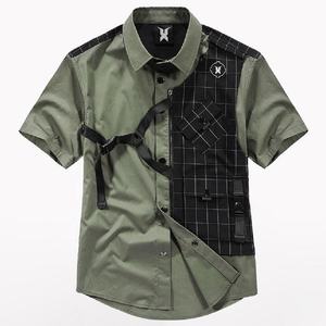 Camiseta Cyberpunk de dos piezas Techwear, chaqueta impermeable y transpirable, camiseta tecnológica con logotipo personalizado, ropa de calle Ninja, camiseta Techwear - Product Image 1