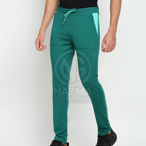 Pantalon d'entraînement décontracté pour homme, taille mi-haute, 100 % coton, respirant, séchage rapide, léger, pour activités de plein air, avec logo personnalisé, couleur délavée foncée, le plus vendu - Product Image 2