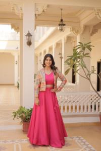 Lehenga choli entièrement cousu pour femme, occasion de fête de mariage et de festival d'Inde - Product Image 5