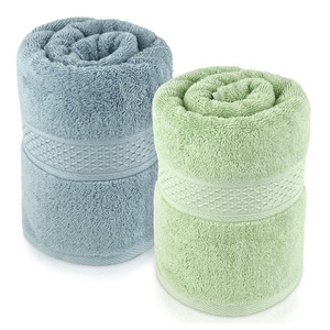 Serviette de bain à usage domestique d'hôtel de luxe 100 pour cent coton doux absorbant séchage rapide serviette de salle de bain pour ménage Spa Gym Voyage Resort - Product Image 1