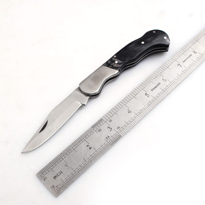 Bán buôn tùy chỉnh Tự làm Damascus lưỡi thép Túi Gấp Dao pakka gỗ xử lý ngoài trời Survival tiện ích dao OEM dịch vụ - Product Image 4
