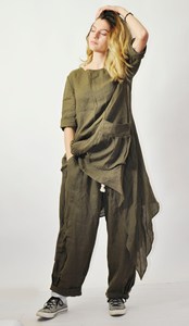 Mono de Yoga Tradicional Vintage para Mujer con Cintura Alta y Mangas Abullonadas, de Secado Rápido, para Dormir en Verano - Product Image 2