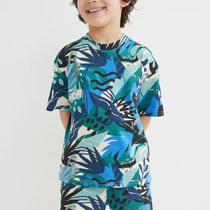 Costume à manches longues pour garçon, survêtement en coton, ensemble de vêtements vierges, pyjama pour enfants, vêtements d'été - Product Image 3