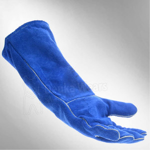 ถุงมือเชื่อมแบบกำหนดเอง MOQ ต่ำ ระบายอากาศได้ดี ทนไฟ ผลิตจากวัสดุหนังแบบกำหนดเอง พร้อมยางลาเท็กซ์ - Product Image 5