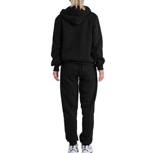 เซ็ตกางเกง2ชิ้นสำหรับผู้หญิงชุดวอร์มและมีฮู้ดปักลาย2025โลโก้ออกแบบได้ตามต้องการ - Product Image 6