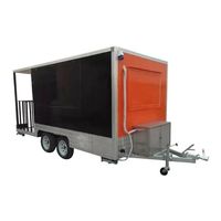 Yeni Nesil Tam Donanımlı 4 Tekerlekli Restoran Fırın Mobil Yiyecek Kamyonu Büyük Kapasiteli 2 Yıl Garantili Açık Hava Fast Food İçin