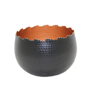 Superb Quality Metal Round Shaped Serving Salad Bowl Black Wash Serving Bowl for Kitchen & <b>Tabletop</b> Decoration Handmade - Product Image 6