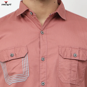 Chemises cargo légères avec logo personnalisé de haute qualité Chemises à manches longues à séchage rapide pour hommes, vêtements décontractés d'extérieur - Product Image 6