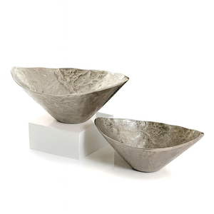 Set of Two Gold Coated <b>High</b> Quality Food Serving Bowl Round Fruit Bowls <b>Kitchen</b> Metal Bowl for Dining <b>Table</b> Usage - Product Image 2