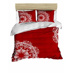 Juego de Funda Nórdica Navideña Clásica y Festiva, Ropa de Cama de Algodón Ranforce para el Hogar, Impresión Digital Doble, Elegante Ropa de Cama Navideña - Product Image 6