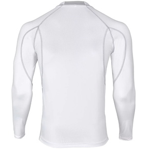 Chemise de compression sportive à manches longues pour homme, design personnalisé, MMA, écologique, 100% polyester, pour la course à pied et la salle de sport, Rash Guard - Product Image 2