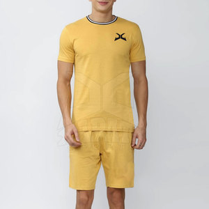 Ensemble de shorts d'été pour hommes de haute qualité, décontracté, respirant, en tissu polaire, coton/polyester, tricoté, personnalisable, vente en gros - Product Image 4