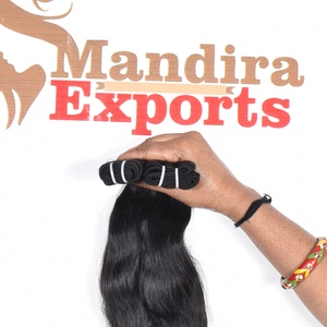 Vente en gros d'extensions de cheveux humains vierges 100% noirs profonds crépus Bodywave faisceaux de temple indiens naturels purs bruts du vendeur - Product Image 4
