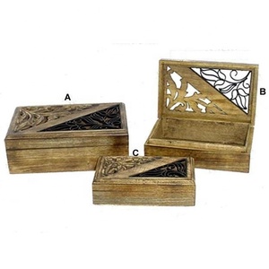 Joyero de madera de la mejor calidad, artículo de lujo al por mayor, artículo de regalo decorativo para el hogar, gran oferta, nuevo diseño, producto estándar superior - Product Image 1