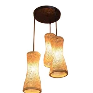 Modern Handmade <b>Bamboo</b> Ceiling Pendant <b>Light</b> for Restaurant Hotel Home Decoration - Product Image 2