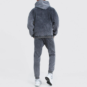 2025 chándales de lavado ácido ligeros y cómodos para hombres, chándales de lavado ácido para hombres, Sudadera con capucha y pantalones de chándal para invierno - Product Image 6