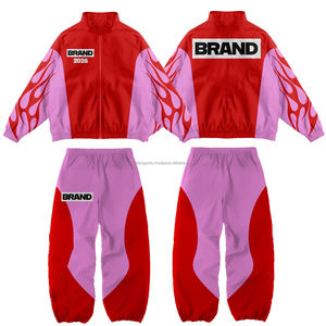 2025 personnalisé de haute qualité femmes coupe-vent survêtement Polyester respirant grande taille ensemble pour l'hiver motif solide à vendre - Product Image 5